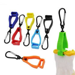 5Piece Work Clamp Glove Clip Holder Hanger Safety Working Gloves Clips Belt Loop Labor Construction Glove Grabber Clip Anti-lost