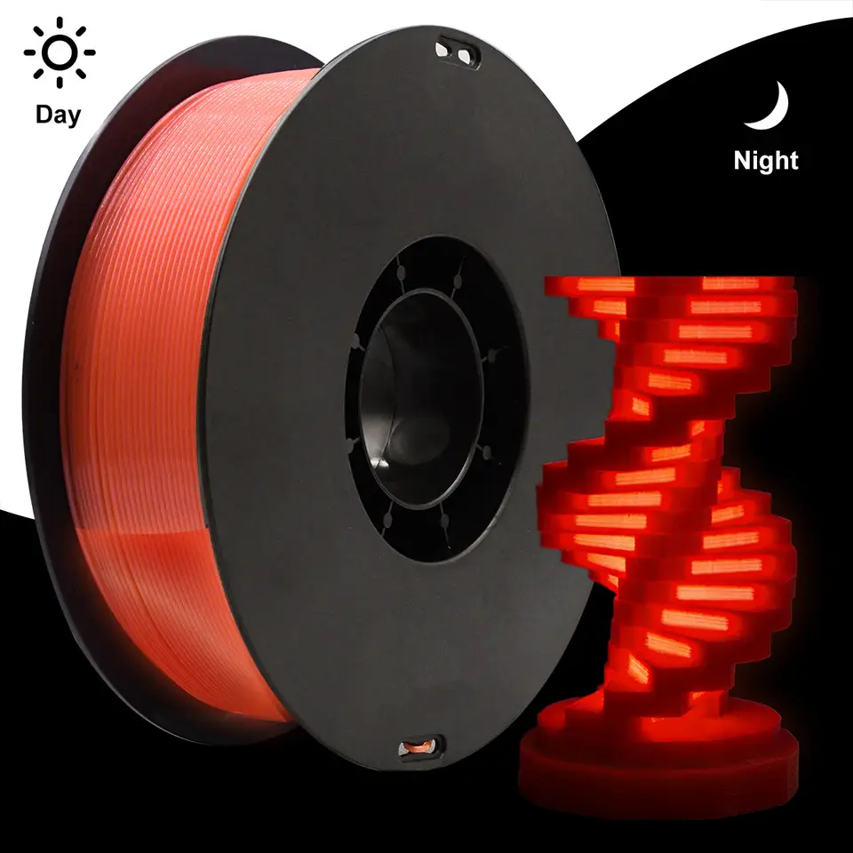 DIY Christmas Gift, 1.75mm PLA Luminous 3D Printer Filament, 200g(0.44L）Spool, Glow in the Dark, for Most FDM Printers image 18