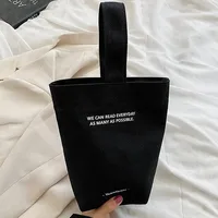 Casual Handbags Canvas Shoulder Crossbody Bags Large Capacity Shopper Bag Letters Shoulder Crossbody Bags Purse - Image 4