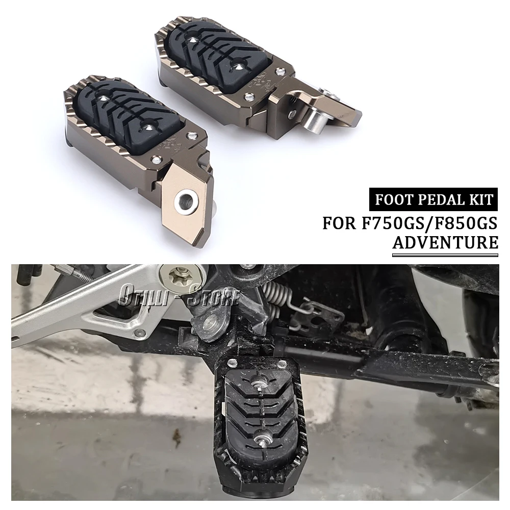 

New Motorcycle Footrest Footpegs Foot Pegs Pedal Accessories For BMW F850GS ADVENTURE F 850 GS Adventure F750GS F750 GS F 750 GS