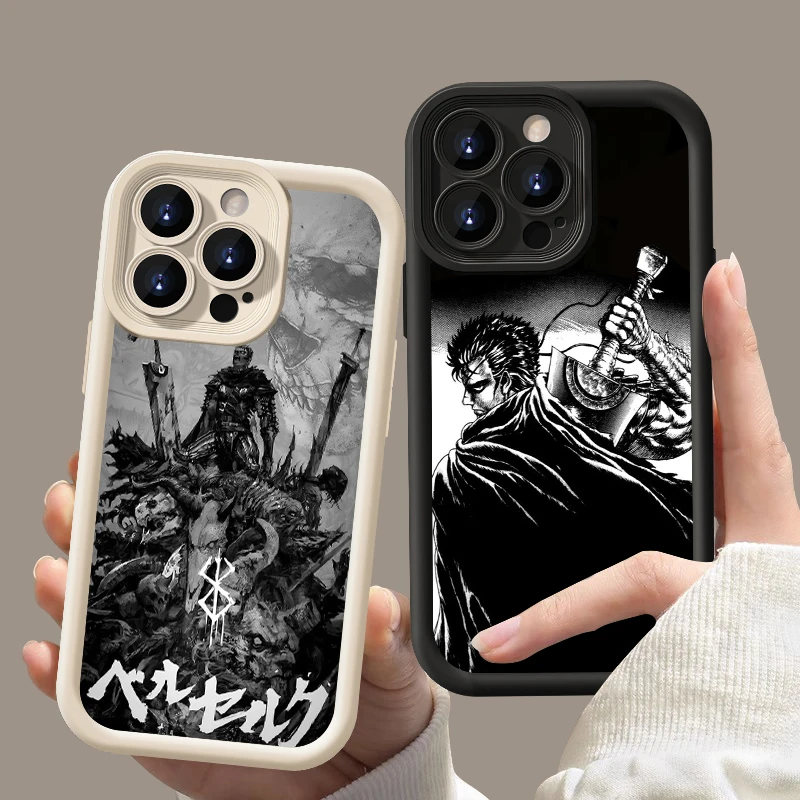 Anime Berserker Man Luxury Eye Ladder Per Apple Iphone 15 14 13 12 11 Xs Xr X Pro Max Plus Cover Phone Case