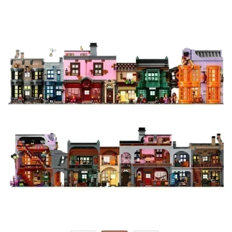 DIY 대각선 골목 빌딩 블록 키트 브릭 클래식 영화 시리즈 모델, 어린이 DIY 장난감, 어린이 선물 10217 75978, 5544 개