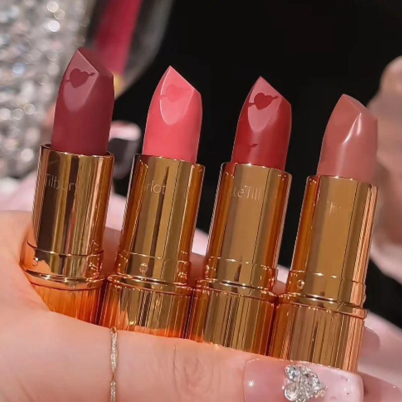 New Arrival Heart-Shaped Pink Diamond Lipstick & Silky Smooth Blush Stick Set