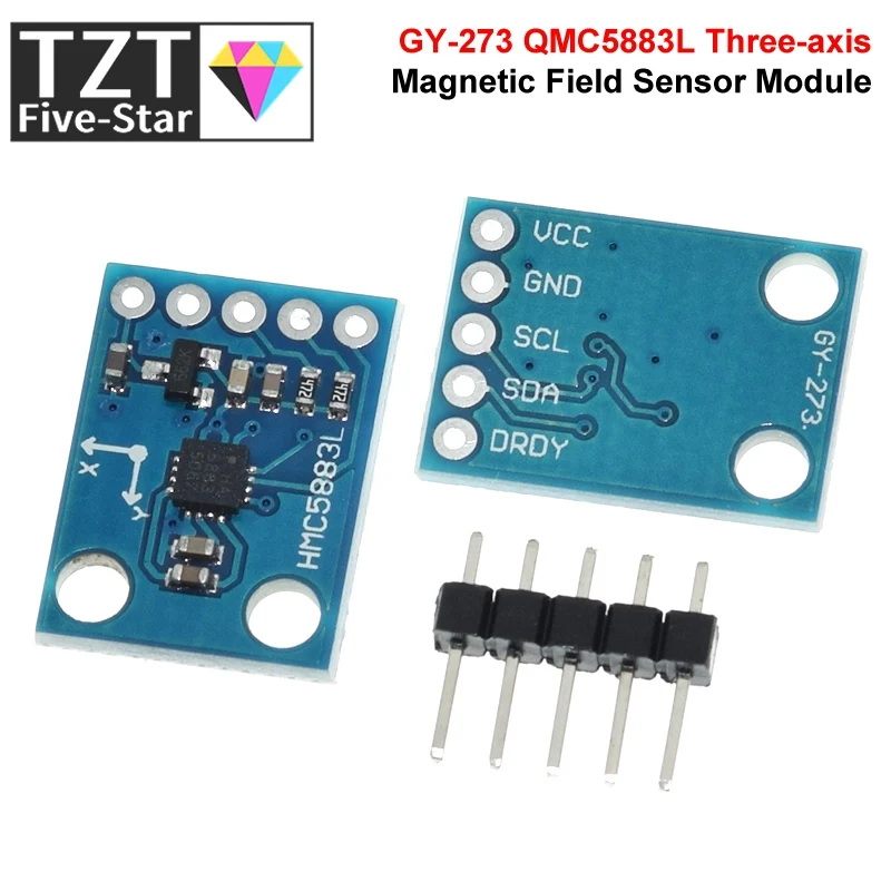 Enhanced Three-Axis Magnetic Field Sensor Module, 3V-5V Input