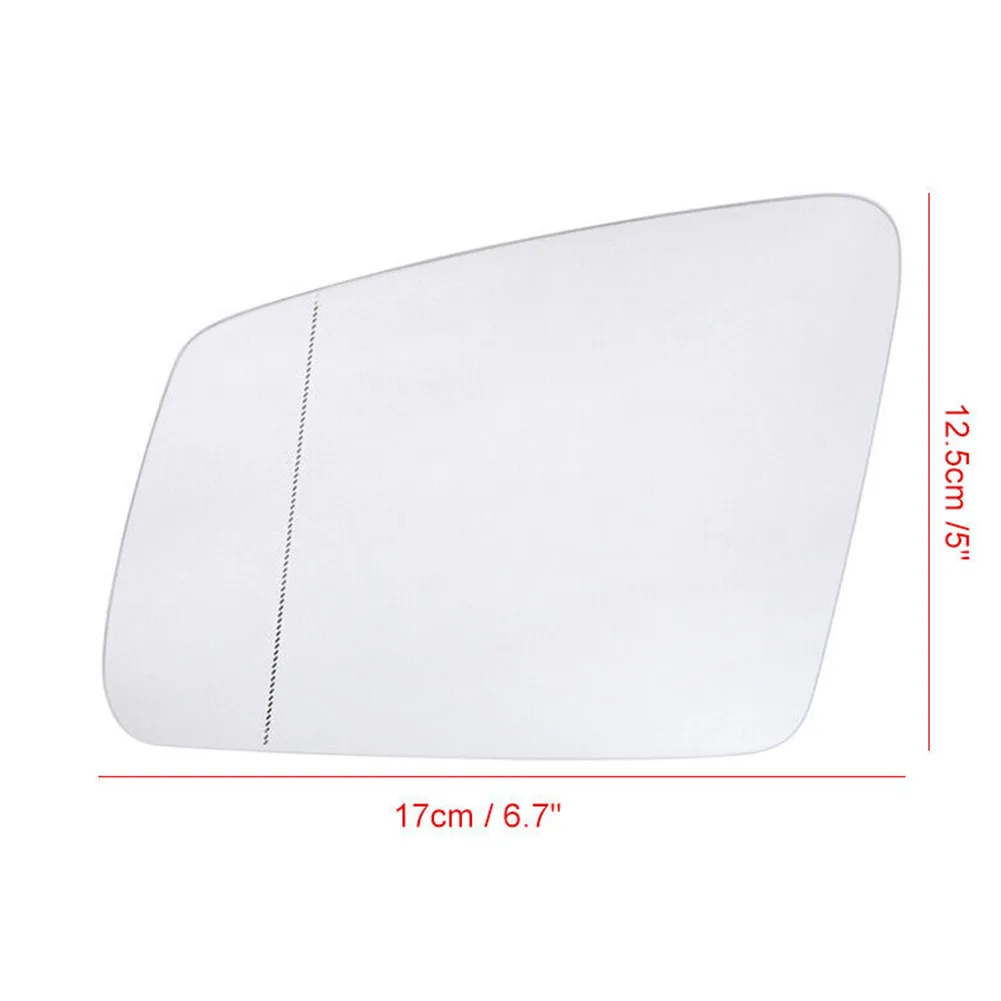 

Качественное полезное долговечное Новое практичное Автомобильное зеркало заднего вида, боковые зеркала из поликарбоната + запасные части для стекла автомобиля, белый цвет