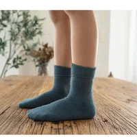 Kids Wool Cashmere Socks Children Boys Girls Soft Thermal Stockings for Baby Fashion Solid Color Kids High Long Winter Stuff 6