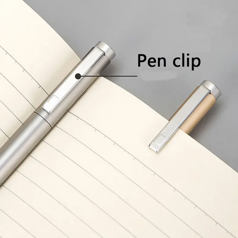 7pcs Metal Gel Pen Set 0.5mm Deli Roller type Black Ink Ballpoint Pen Replaceable Refill School Stationery Office Supplies 3