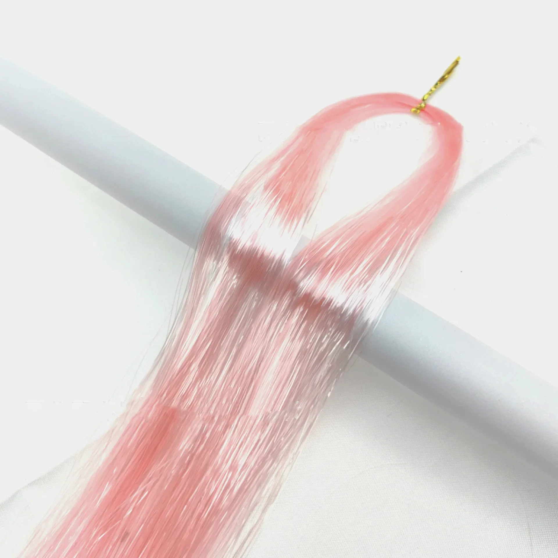 synthetic Sparkle Shiny Hair Tinsel Long Colorful Strand Girls Hippie False Hair Extension for Women Decor Glitter Strip Cosplay