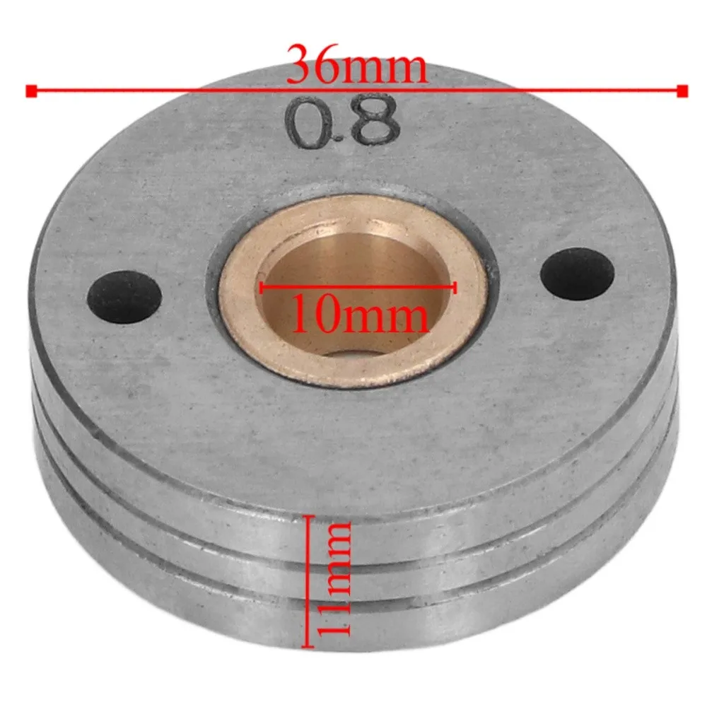 5PCS 스틸 베어링 와이어 피더 휠 0.8-1.0mm 그루브 더블 드라이브 용접 와이어 가이드 롤러(BINZEl 15AK 24KD 36KD용)