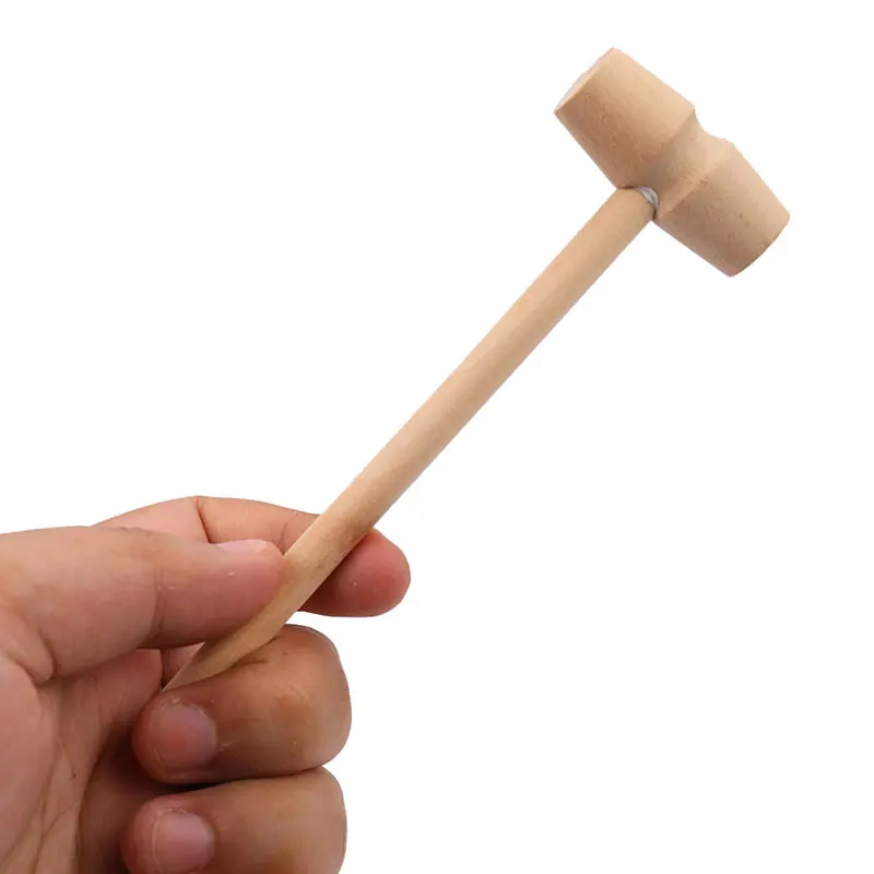 10 Pieces Mini Wooden Hammer Balls Toy Pounder Replacement Wood Mallets Baby mini hammer