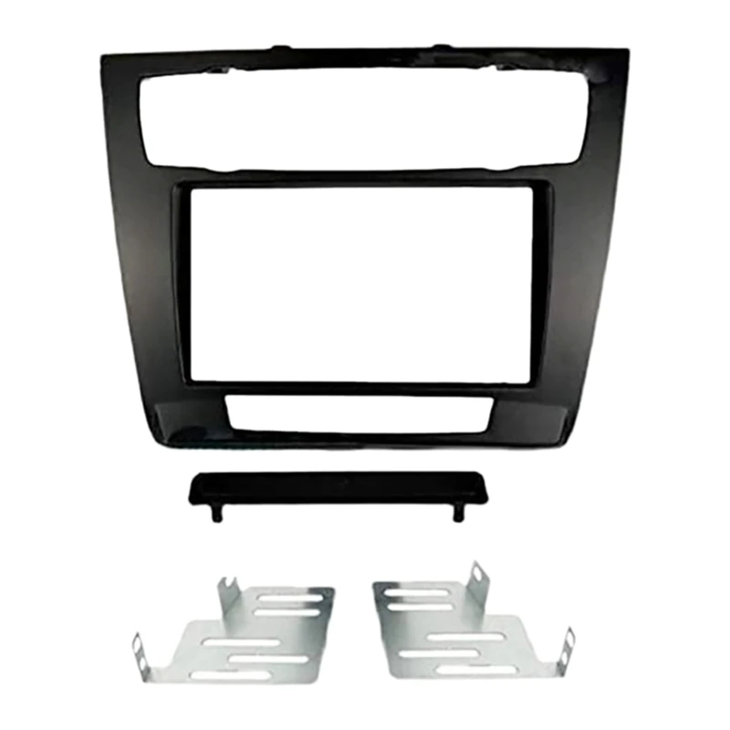 Autoradio Fascia Pannello Stereo Trim Frame Plate Fit For -Bmw Serie 1 E81 E82 E87 E88 2007-2011