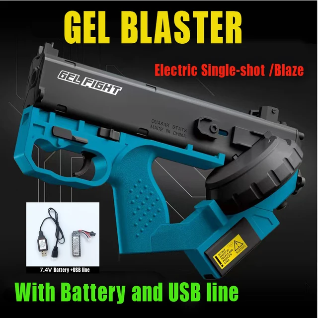 Introducing the AK UNCLE Quasar Gel Blaster Magazine Feeding Electric Continuous Launch Toy Gun WBB