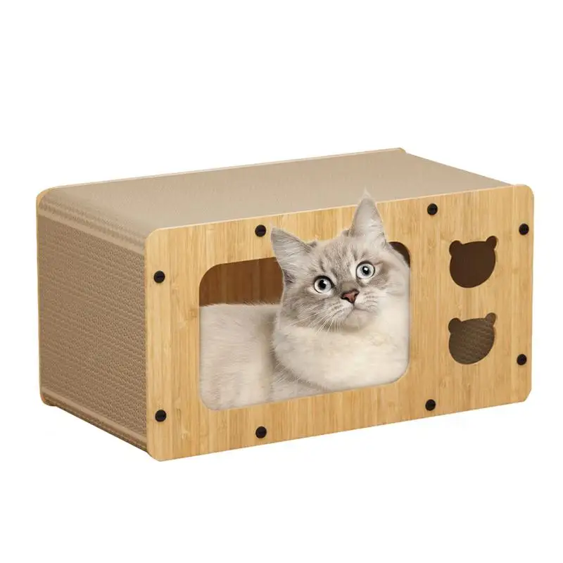 CatScratcherHighStrengthCatScratcherBoxCardboardHouseWear
