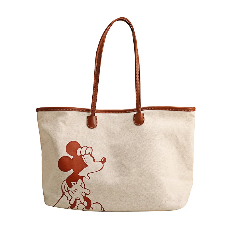 Disney Mickey New Women's Shoulder Bag Luxury Brand Fashion Women's Handbag High Capacity Women's Bag High Quality Canvas Bag
