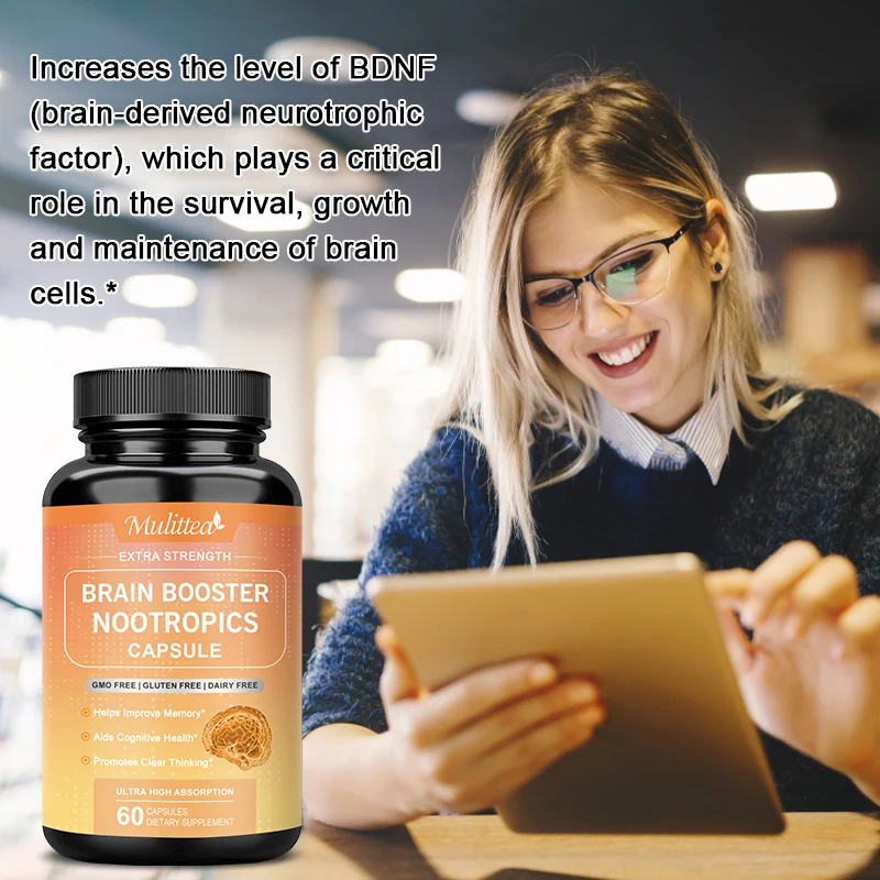 Nootropics Supplement Mulittea Brain Booster Enhance Focus Improve Memory Reduce Forgetfulness