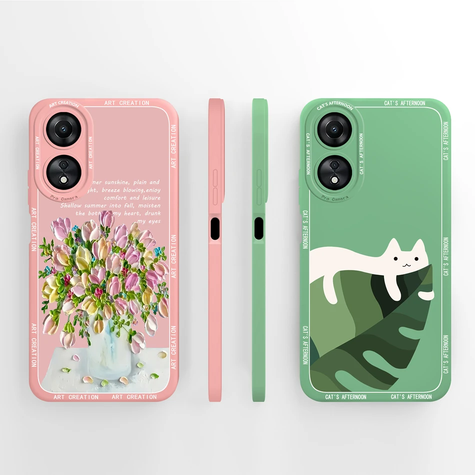 Creative Camera Protection Soft Liquid Silicone Phone Case - Durable Back Cover