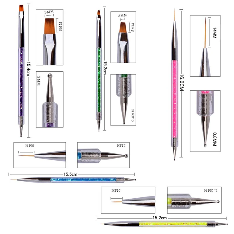 Рисунок 5 - Акриловые кисти для дизайна ногтей