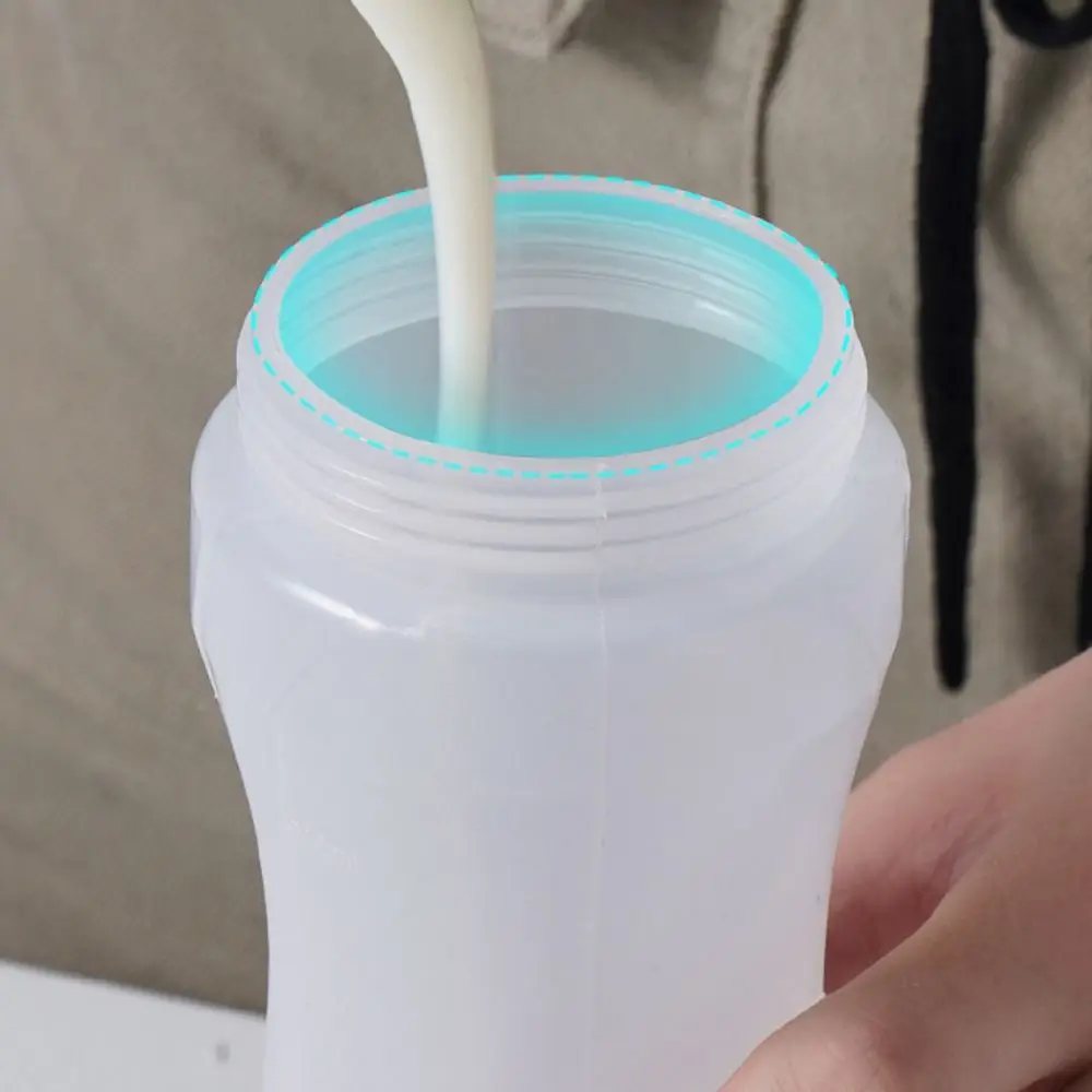 With Lid Pancake Dispenser 700ml Visible Bottle Body Batter Mixing Bottle Plastic Large Capacity Sauce Pancake