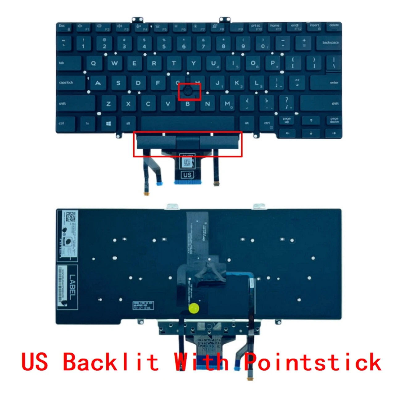 Teclado Retroiluminado para Dell Latitude Eua Russo Espanhol Latim Laptop Notebook pc Dell Latitude 7400 E7400 L3400 5400 Novo - Imagem 2