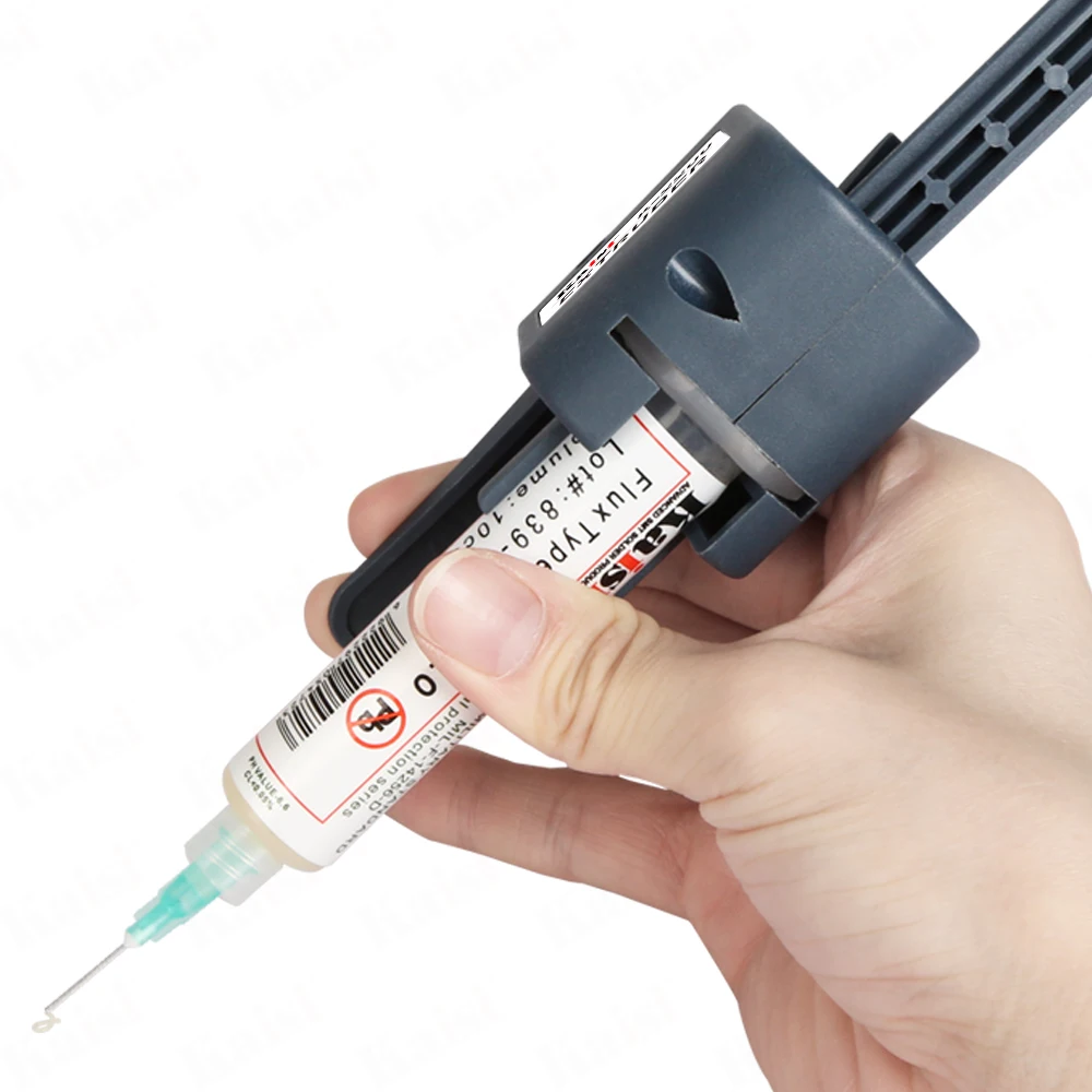 Kaisi K-2208 TubeMate Welding Oil Booster Press Type Auxiliary Easy to Discharge Oil Putter Welding Booster soldering propulsion tool solder paste booster