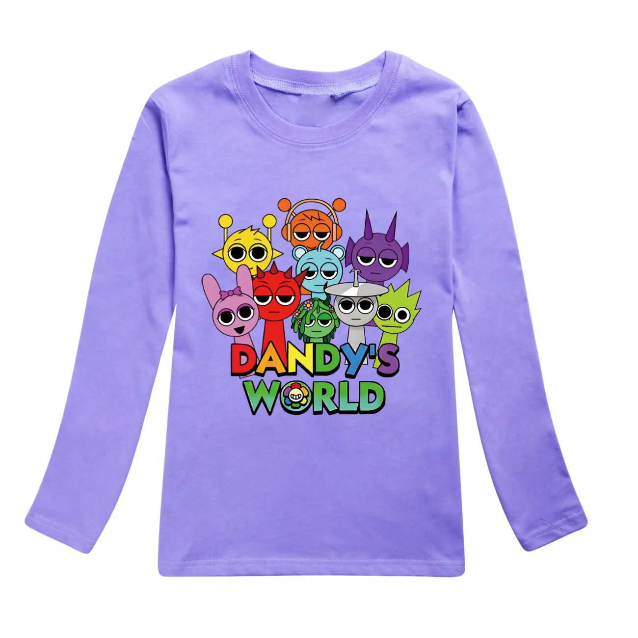 Hot Sprunki Incredibox Music T-Shirt Baby Girls Cartoon Casual Tops Kids Long Sleeve Tops Toddler Boy Casual Children's Clothing 3