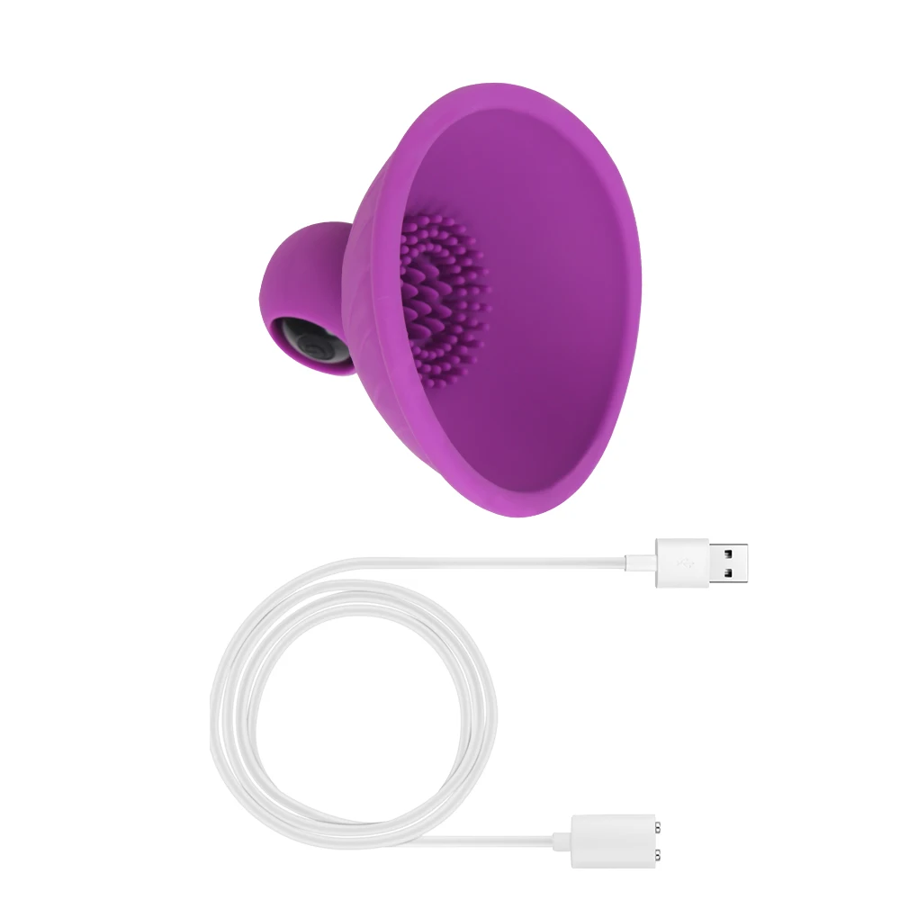 Mamelon langue lécher ventouse vibrateur sexe Tos pour les femmes ventouse vibrateur tire-lait Massage poitrine agrandir_voghion.com