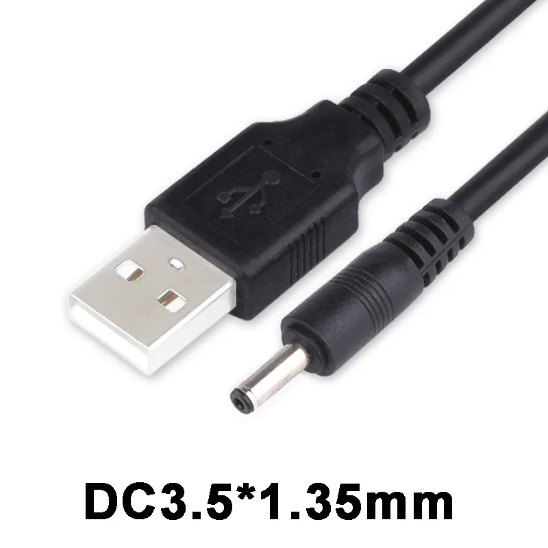 1.2M USB 2.0 Male A to DC 3.5mm x 1.35mm Plug DC Power Cord charging cable ac power cable device cord Socket Cable Line 3.5mm*1.35mm Plug Jack Connector