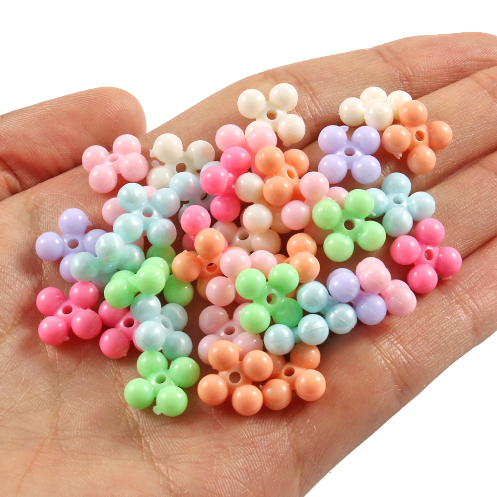 Perles Assorties En Acrylique Rose, Fleur, Cœur, Papillon, étoile