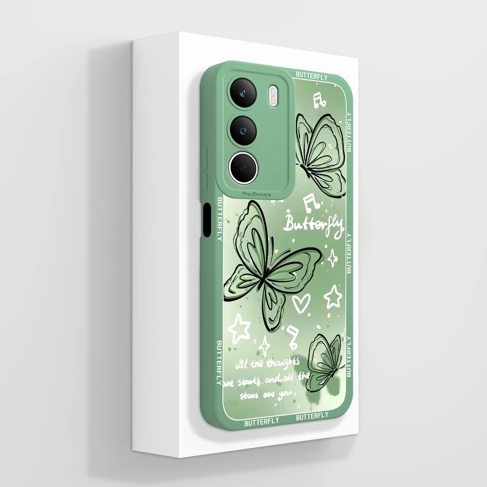 Lovely Flowers Pattern Shockproof Phone Case - Full Protection Cover