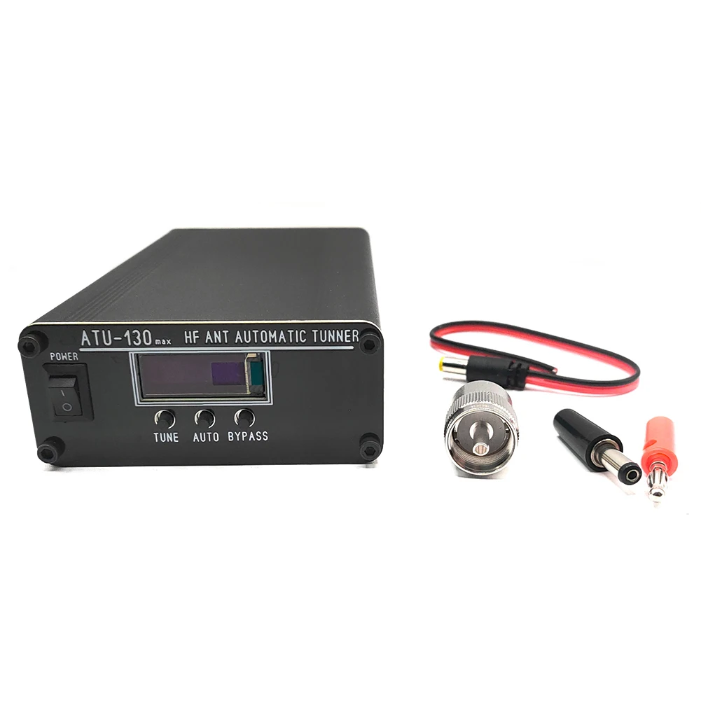 ATU-130 MAX 라디오 자동 안테나 튜너 박스, ATU-100 ATU100 업데이트 버전, 1.8-50MHz, 200W