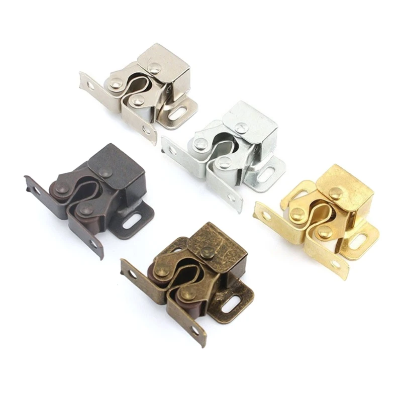 

U90C 10Pcs Double Ball Roller Catches Cupboard Cabinet Door Locks Hardware Tool