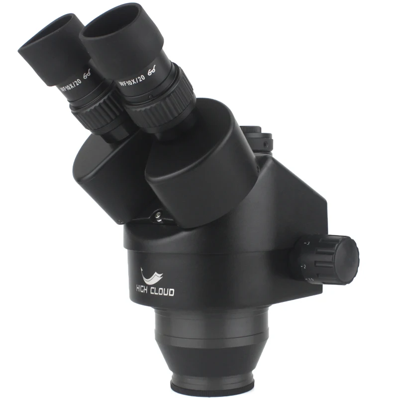 Simul Focal Industrial Trinocular Stereo Microscope Digital Magnification Continuous Zoom 7X - 45X For Phone Repair Soldering 3