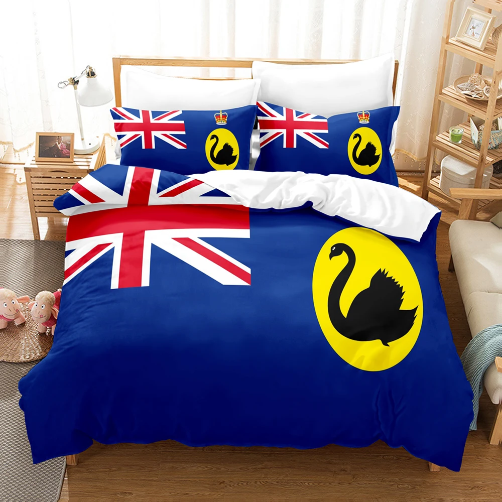 

National Flag Bedding Set Teens German Flag Boys Duvet Cover Twin Kids British Dutch Flag Bedclothes Microfiber Bed Linen Set