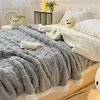 New Chessboard Getafu Cashmere Lamb Plush Blanket Thickened and Warm Multi functional Office Lunch Rest Blanket 1