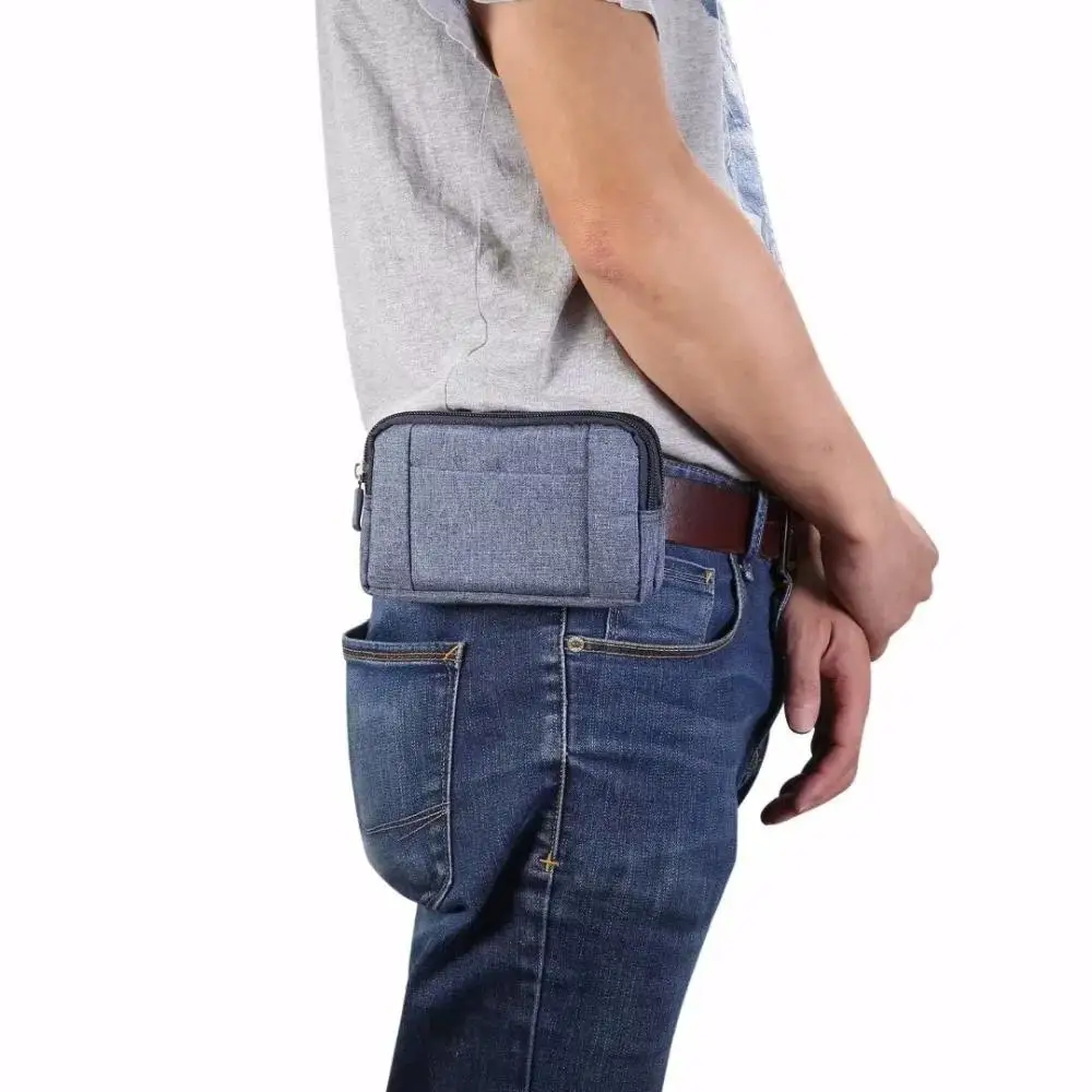Dual Pouch Phone Belt Clip Case and Tool Waist Bag Holster
