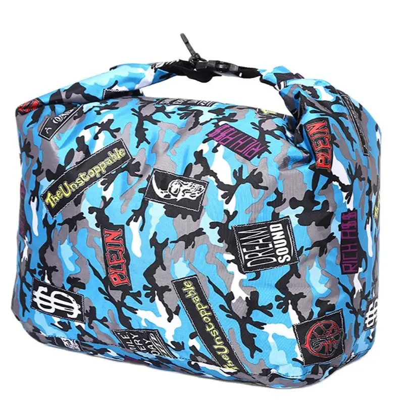 Large Capacity Folding Fishing Bag, Portable Tackle, Waterproof, Outdoor, Dry Fishing Gear for Handbag, Dazzle with Color