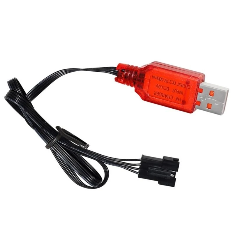 7.4V 리튬 배터리용 급속 충전 USB 케이블, SM4P 커넥터가 있는 취미 액세서리