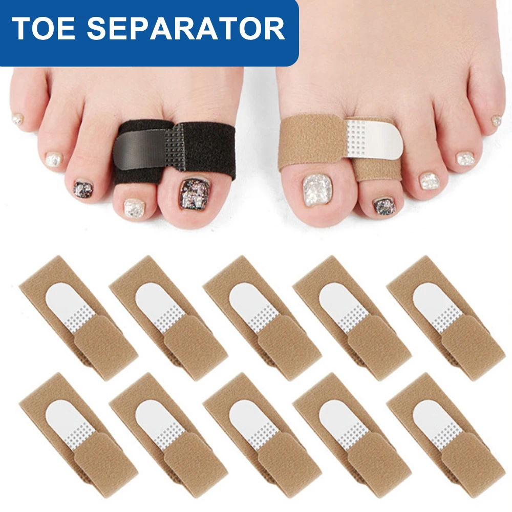 Toe Finger Straightener Hammer Toe Tape Hallux Valgus Corrector Bandage Separator Splint Wraps Foot Care Supplies toe separator toe corrector hammer toe corrector
