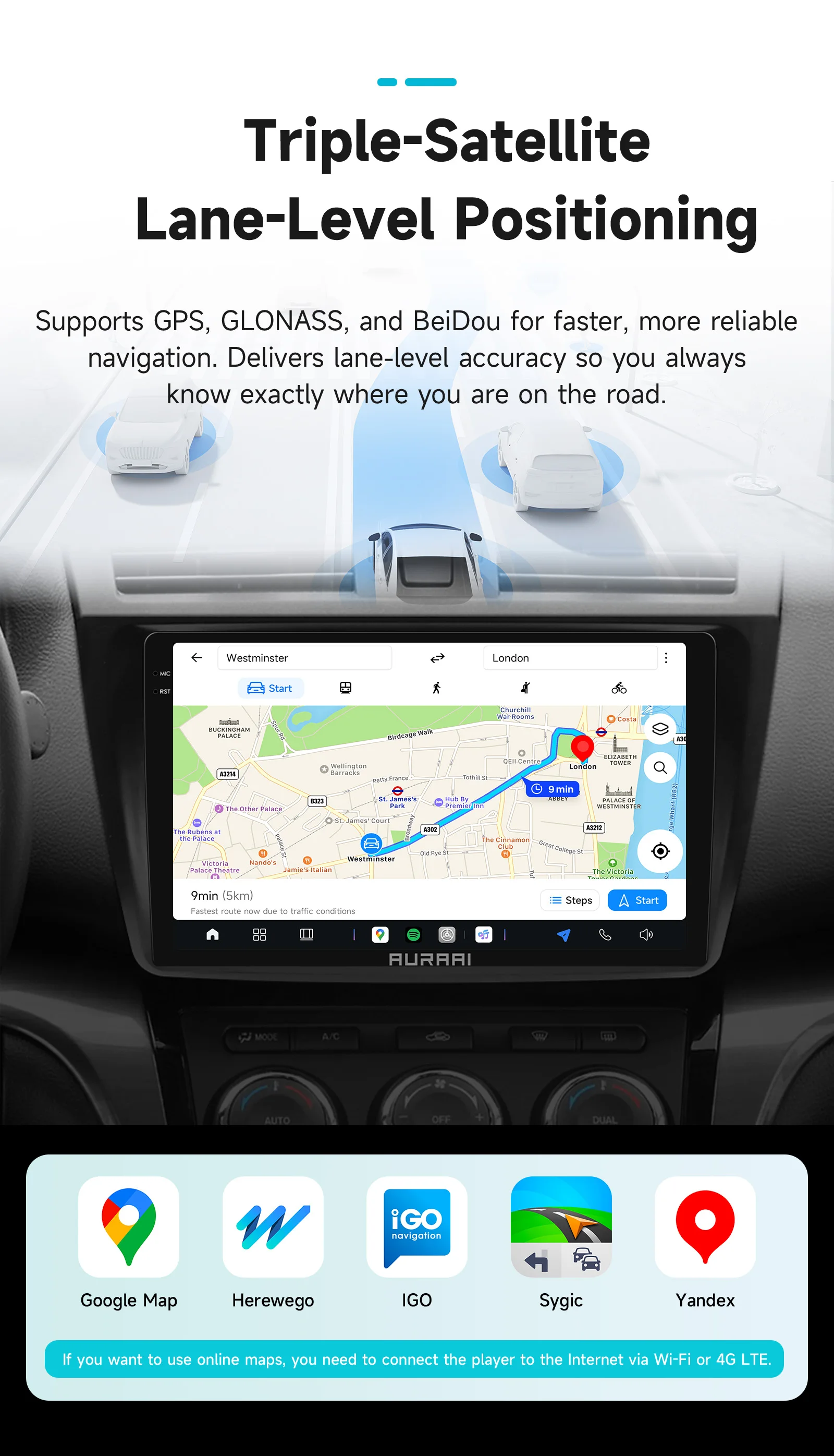 AURAAI X100 Android Auto-Intelligent-Bildschirm für Mazda 6 2007 - 2012 UIS7870 Auto CarPlay GPS 4G BT AI Sprachsteuerung ADAS 360 ° GLAS – Detail 25