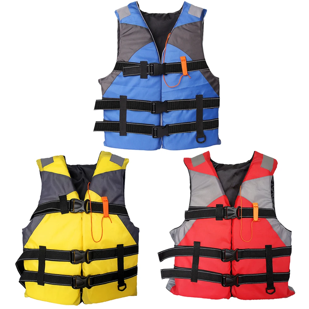 Adult Kayak Lifejacket Surfing Swimming Floating Buoyancy Jacket Vest Water Sports Safety Rescue Swimming Assisted Lifejacket special super buoyancy foldable striped pattern floating row beach supply inflatable floating row floating row