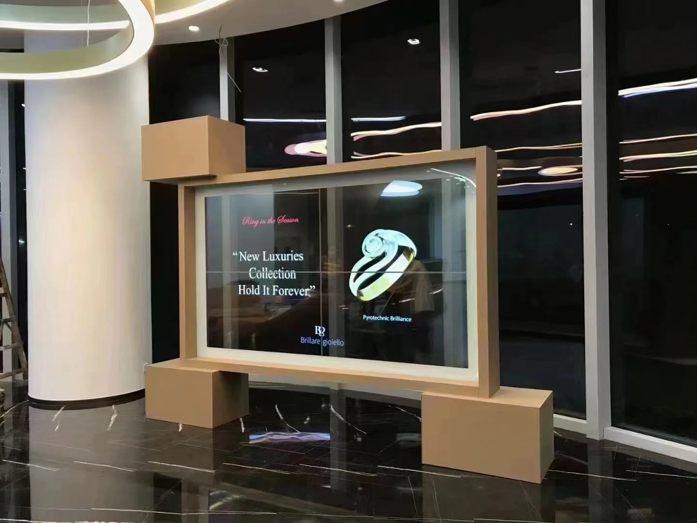 55 65 Pollici Display Oled Trasparente 1920*1080 Full Hd 1080P Ips Schermo Oled Per Lettore Pubblicitario