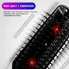 2 in1 Electric Hair Straightening Massage Comb Vibration LED Red Light Therapy Scalp Brush Hair Growth Body Massage Head Relieve 5