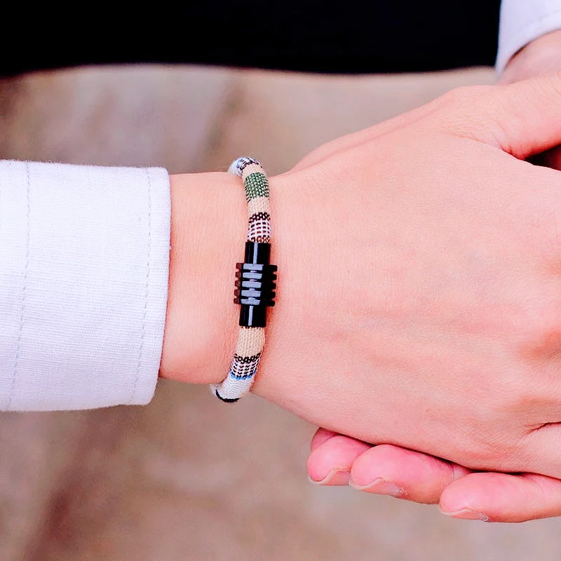 Boho Ethnic Handwoven Bracelet 6mm Width Men Women