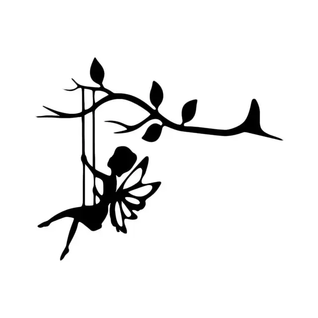 Fém Művészeti Sziluett Udvar Tétje Lengő Pillangó Tündér Hátsó Udvari Dekoráció Élénk Kültéri Jelzés #Wo