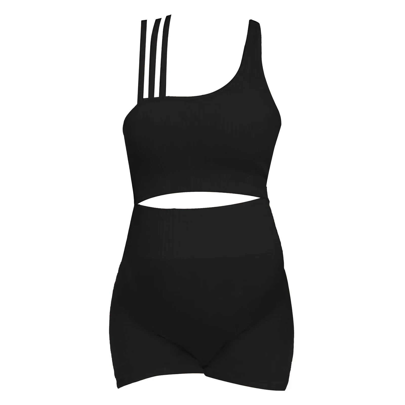 임산부용 속건 요가 운동복 세트 스트랩 백 크롭 탱크탑과 하이웨이스트 오버벨리 쇼츠 스포츠웨어