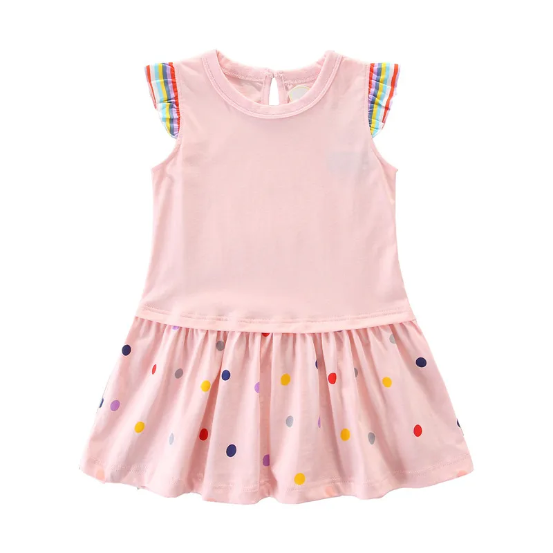 Baby Princess Dresses Cotton Summer Girls Party Dress Fashion Kids School Children Clothing Toddler Dresses
