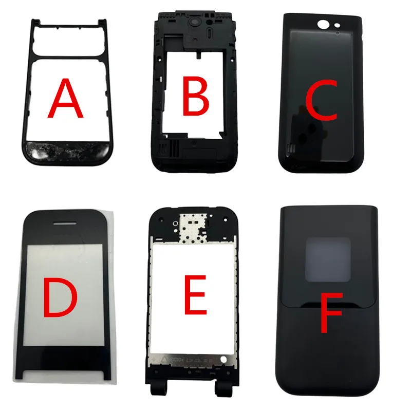 Nuovo Per Nokia 2720 Coperchio Posteriore Dello Sportello Della Batteria Con Alloggiamento Completo Con Telaio Centrale