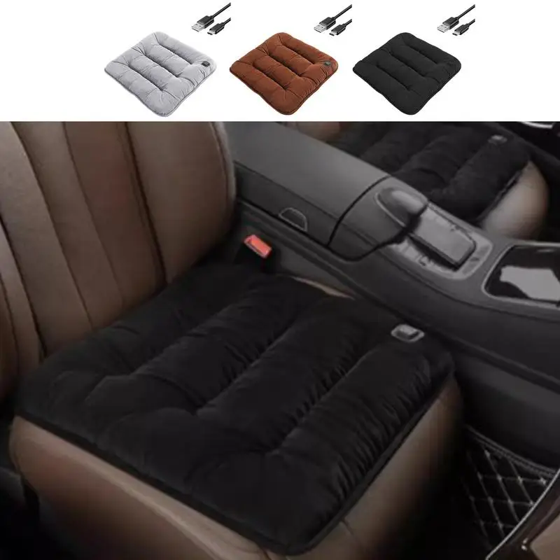 

Универсальный мягкий коврик для автомобильного стула, нескользящий теплый зимний теплоотвод, автомобильная плюшевая подушка для интерьера