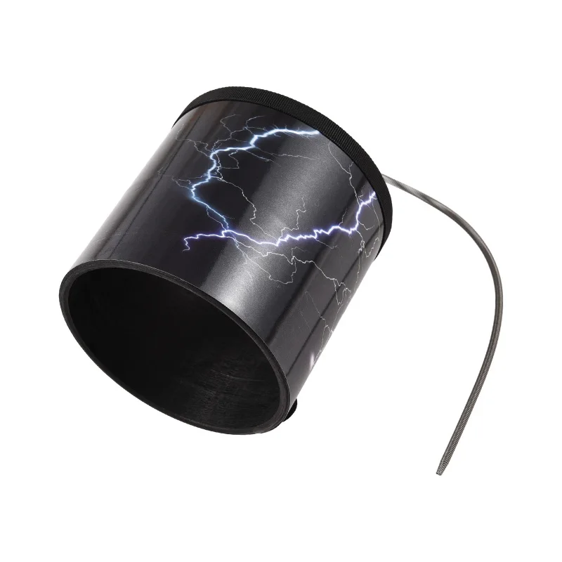 6 Inch Spring Drum Thunder Drum Sound Effect Instrument Wooden Portable Thunder Tube Sound Maker Simulation