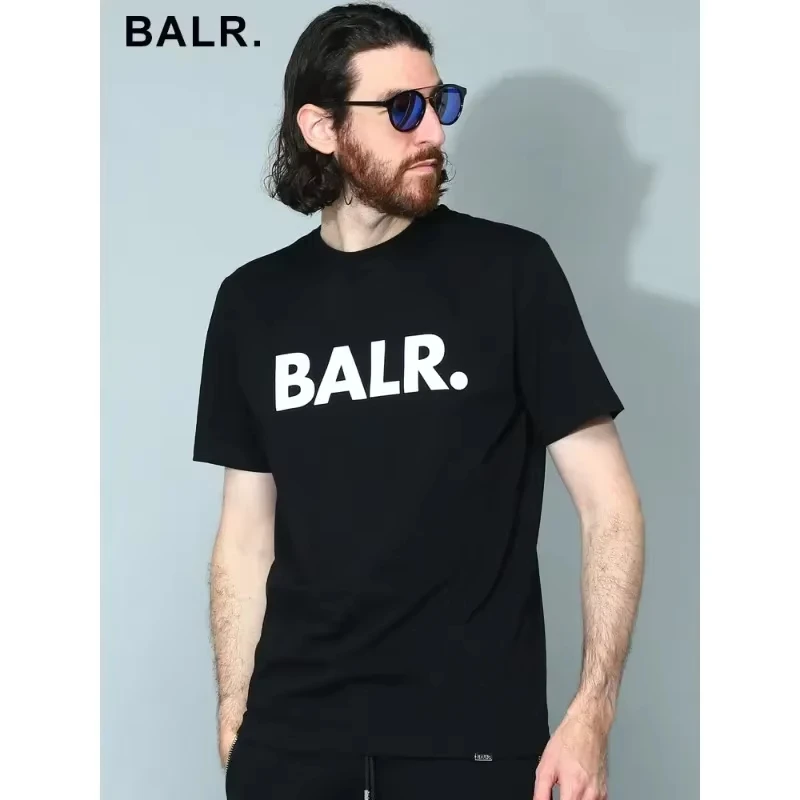 Cap Pull Balr Brand Letter Printed Round Neck Summer Short Sleeve
